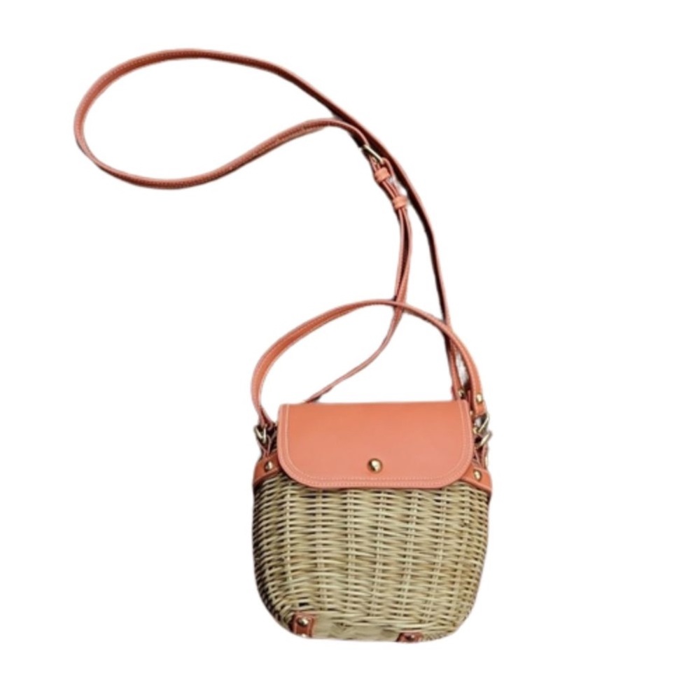 NWOT Tommy Bahama Wicker Basket Crossbody Bag